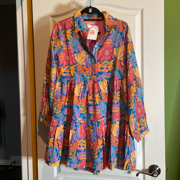 🌸NWT Britton Court long sleeved, lined, midi dress P2P 18 Small🌺 - Picture 1 of 5